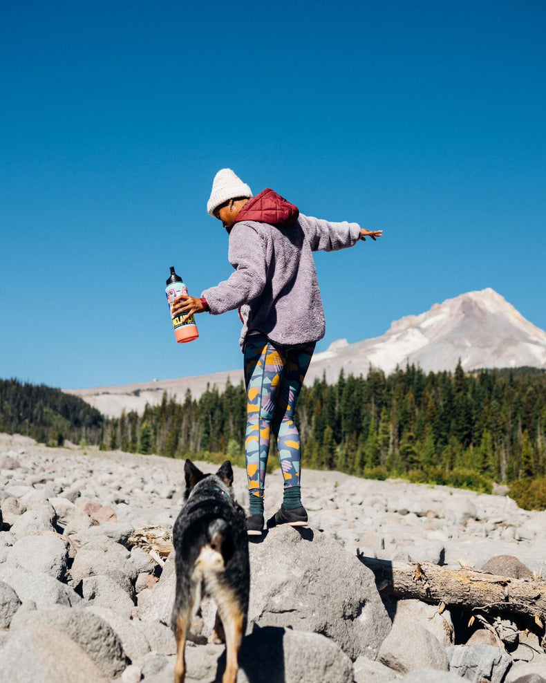 Passenger Fresh Air Recycled Leggings Deep Blue Camo Pattern