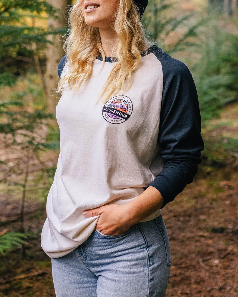 Passenger Wilds Recycled Cotton Oversized Ls T-Shirt Deep Navy