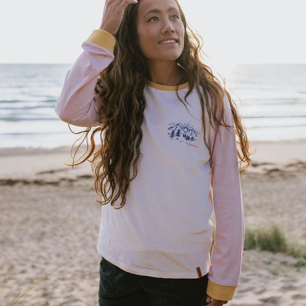 Passenger Riser Recycled Cotton Ls T-Shirt Birch