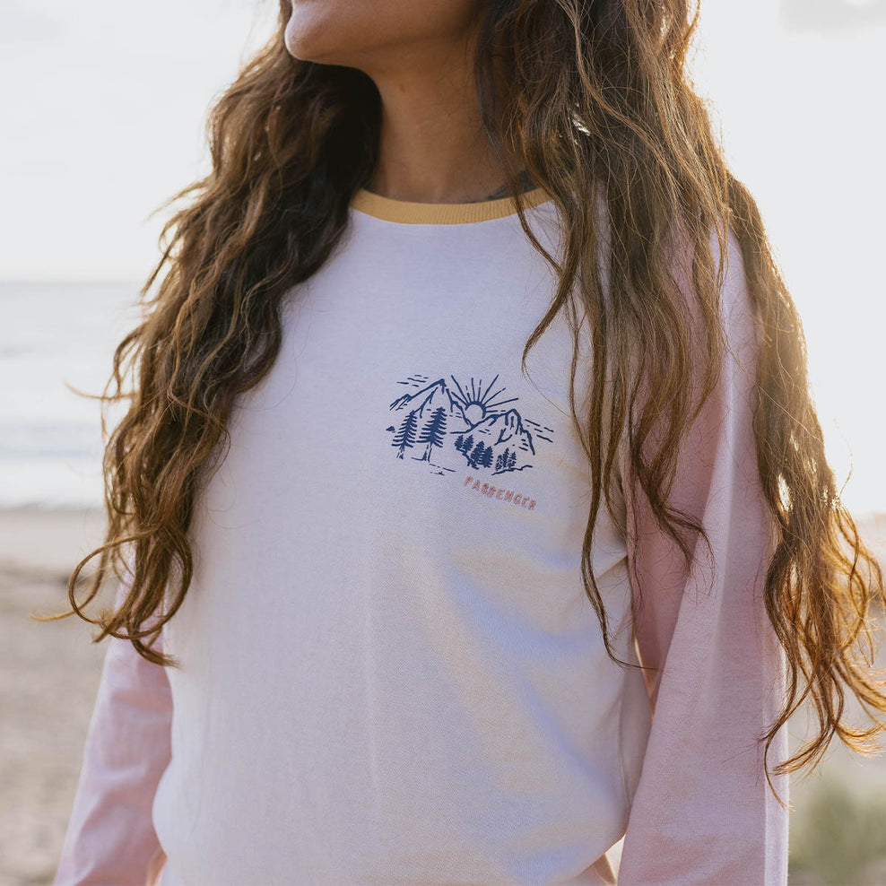 Passenger Riser Recycled Cotton Ls T-Shirt Birch