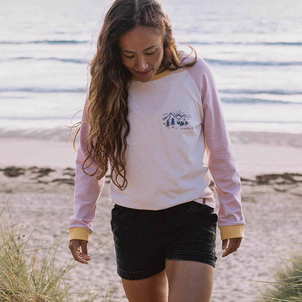 Passenger Riser Recycled Cotton Ls T-Shirt Birch