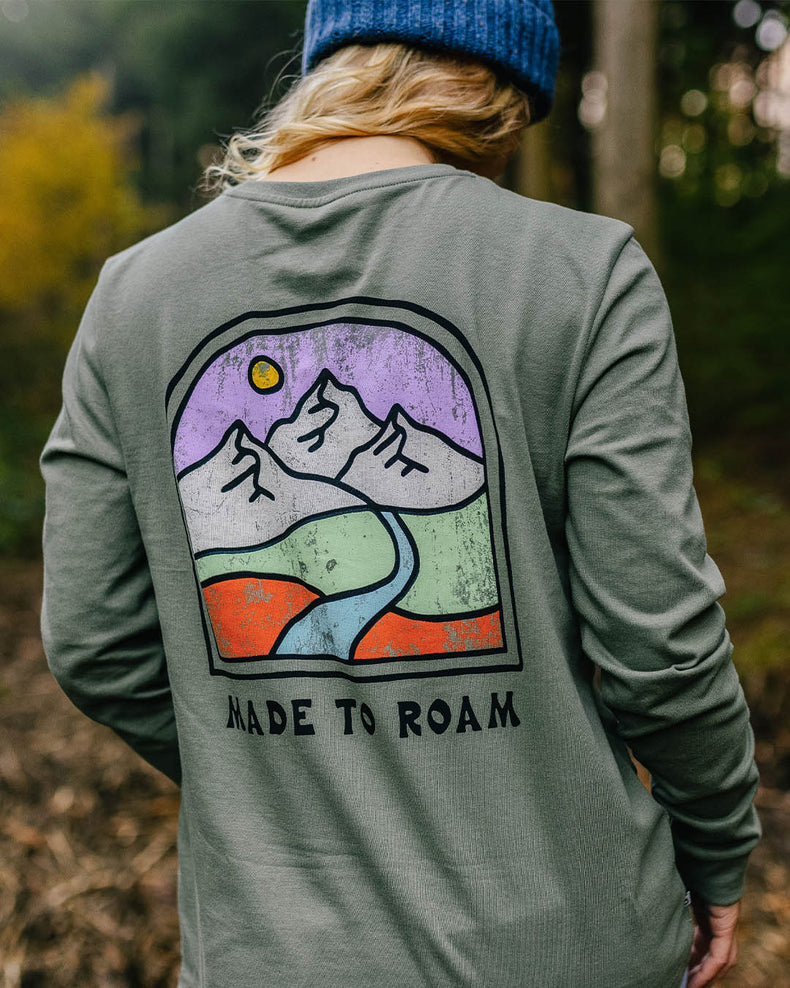 Passenger Friday Collective Recycled Cotton Ls T-Shirt Dusty Olive