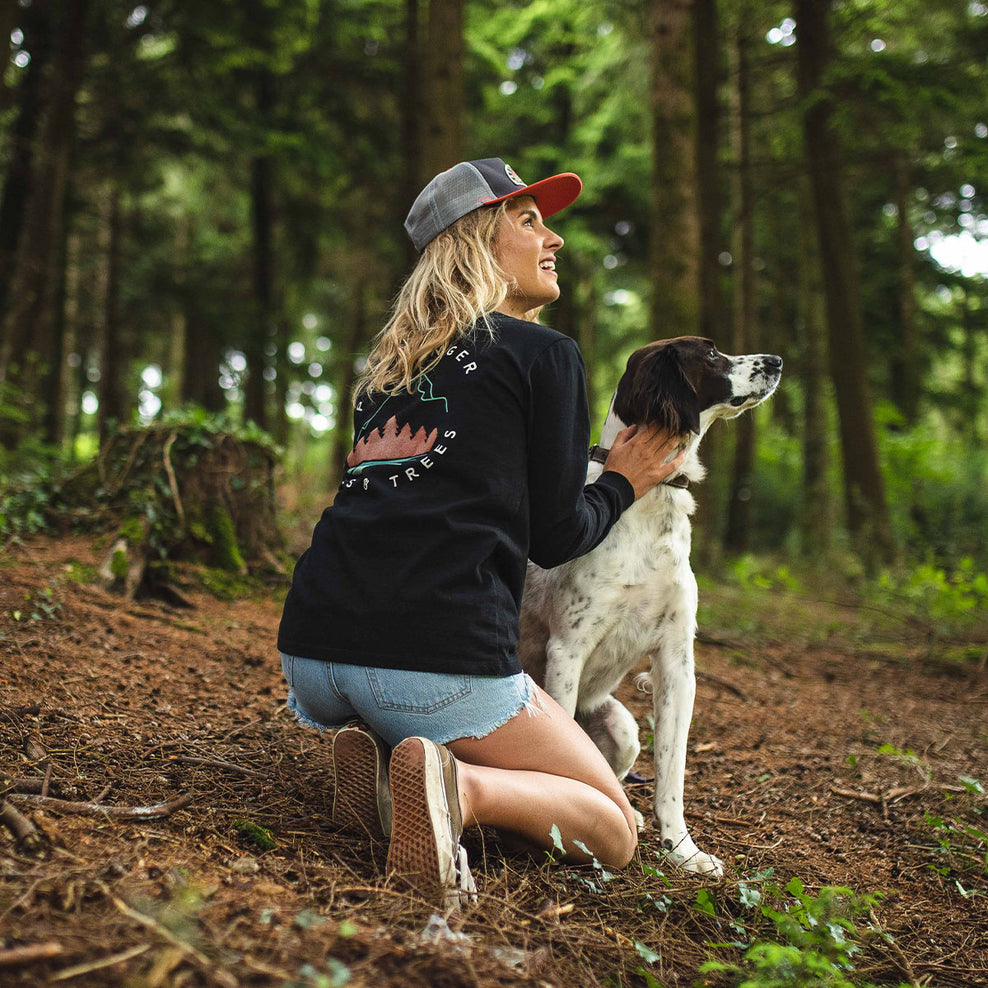 Passenger Big Leaf Recycled Ls T-Shirt Black