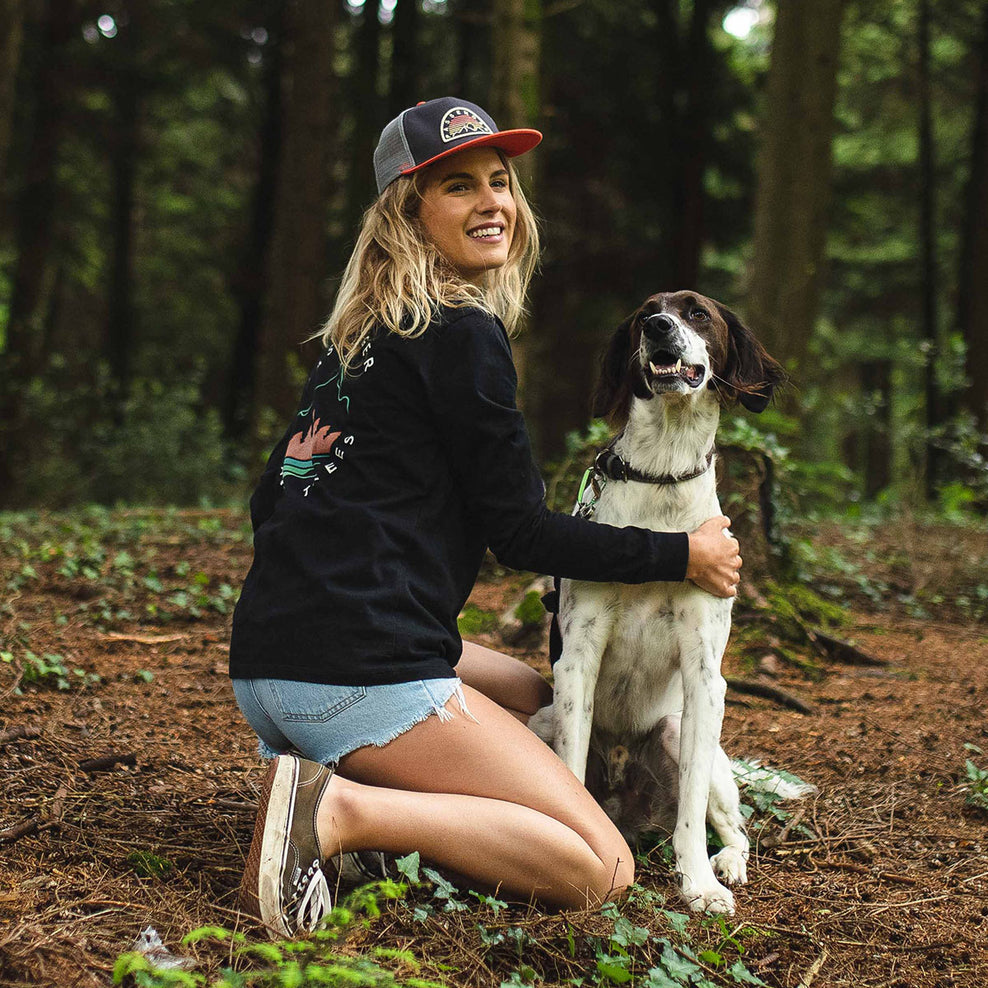 Passenger Big Leaf Recycled Ls T-Shirt Black