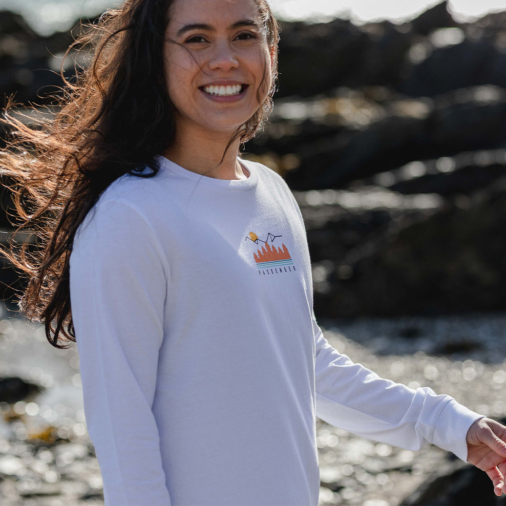 Passenger Travel More Recycled Ls T-Shirt White