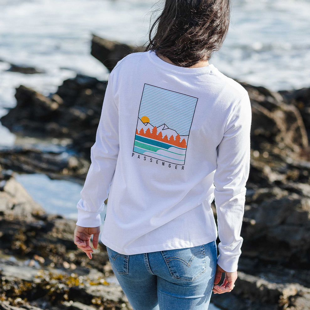 Passenger Travel More Recycled Ls T-Shirt White