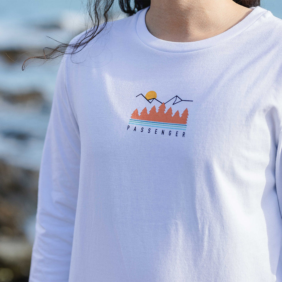Passenger Travel More Recycled Ls T-Shirt White