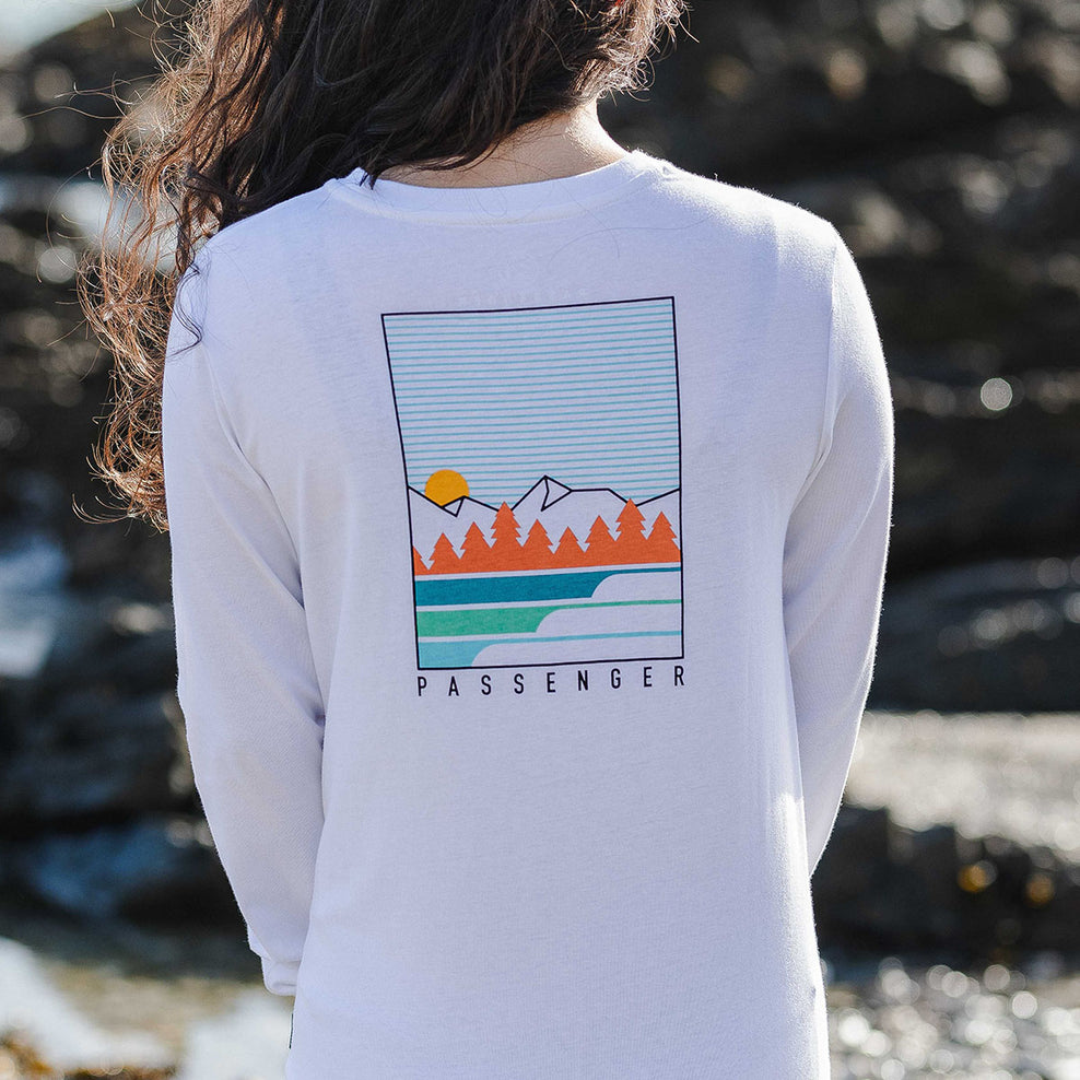 Passenger Travel More Recycled Ls T-Shirt White