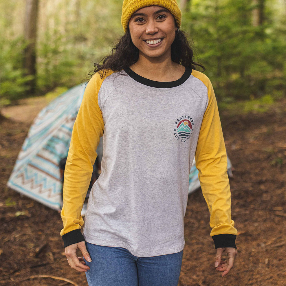 Passenger Munro Recycled Ls T-Shirt Ochre Yellow