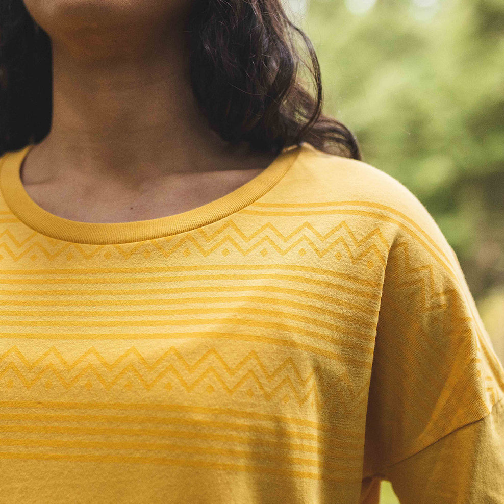 Passenger Josephine Recycled Ls T-Shirt Ochre Yellow