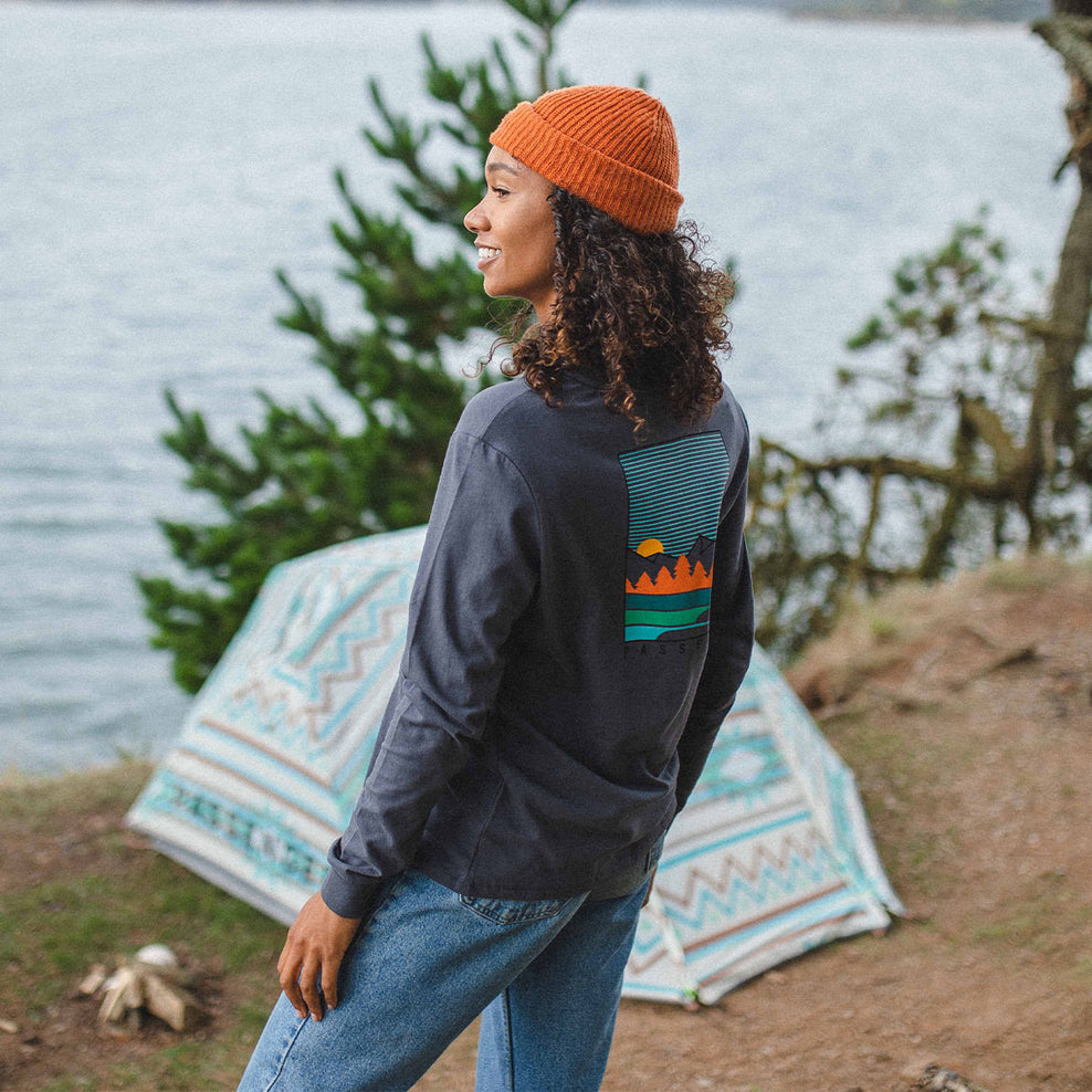 Passenger Travel More Recycled Ls T-Shirt Faded Black