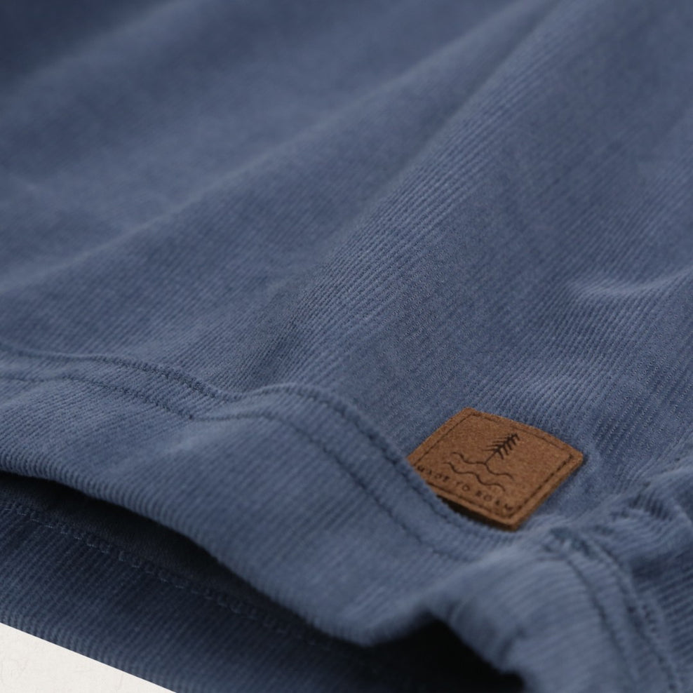 Passenger Santosa Recycled Cord Shorts Blue Glass