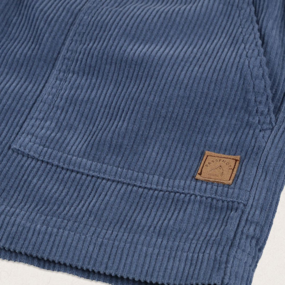 Passenger Del Sur Recycled Cord Shorts Stone Blue