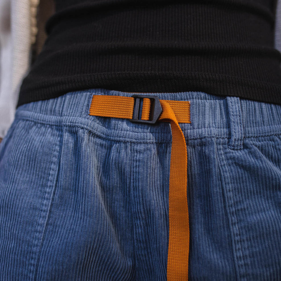 Passenger Del Sur Recycled Cord Shorts Stone Blue