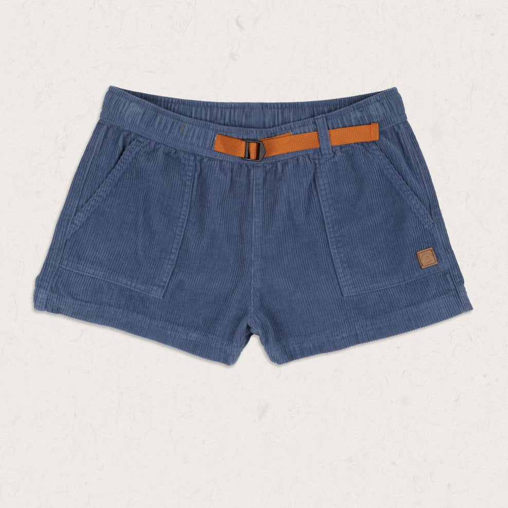 Passenger Del Sur Recycled Cord Shorts Stone Blue