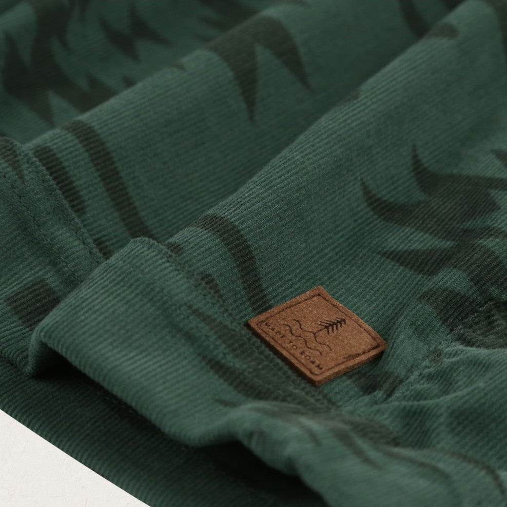 Passenger Santosa Recycled Cord Shorts Dark Ivy Adrift