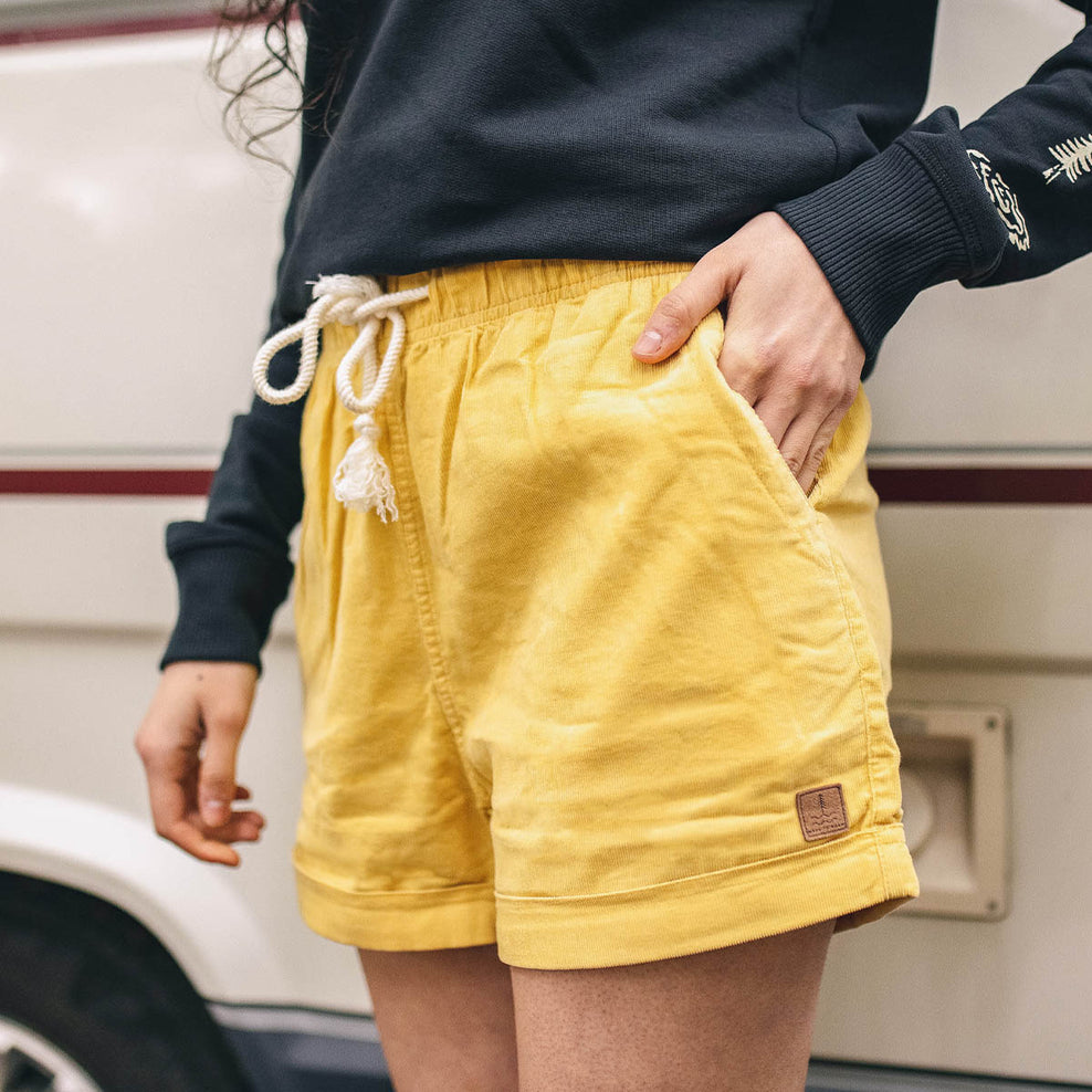 Passenger Santosa Recycled Cord Shorts Jojoba