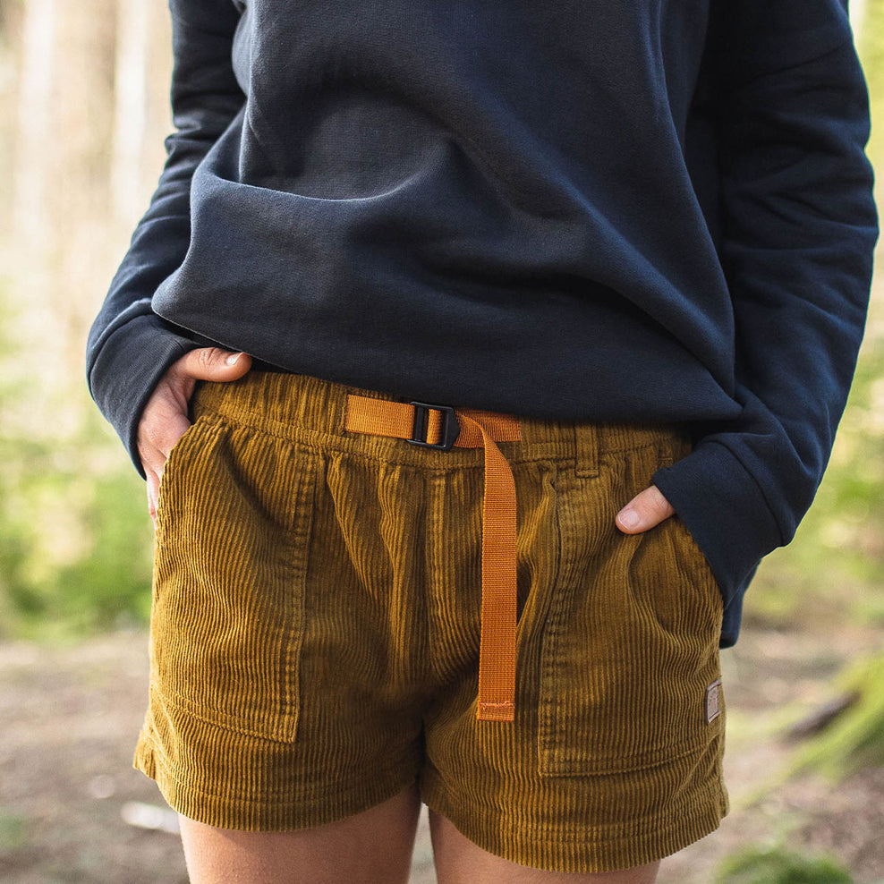 Passenger Del Sur Recycled Cord Shorts Tapenade