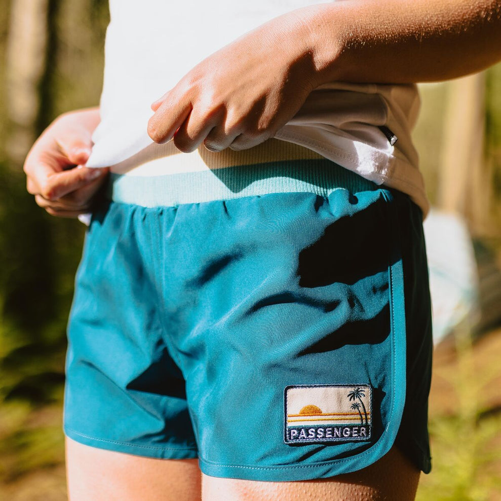 Passenger Explore Recycled All Purpose Shorts Blue Coral