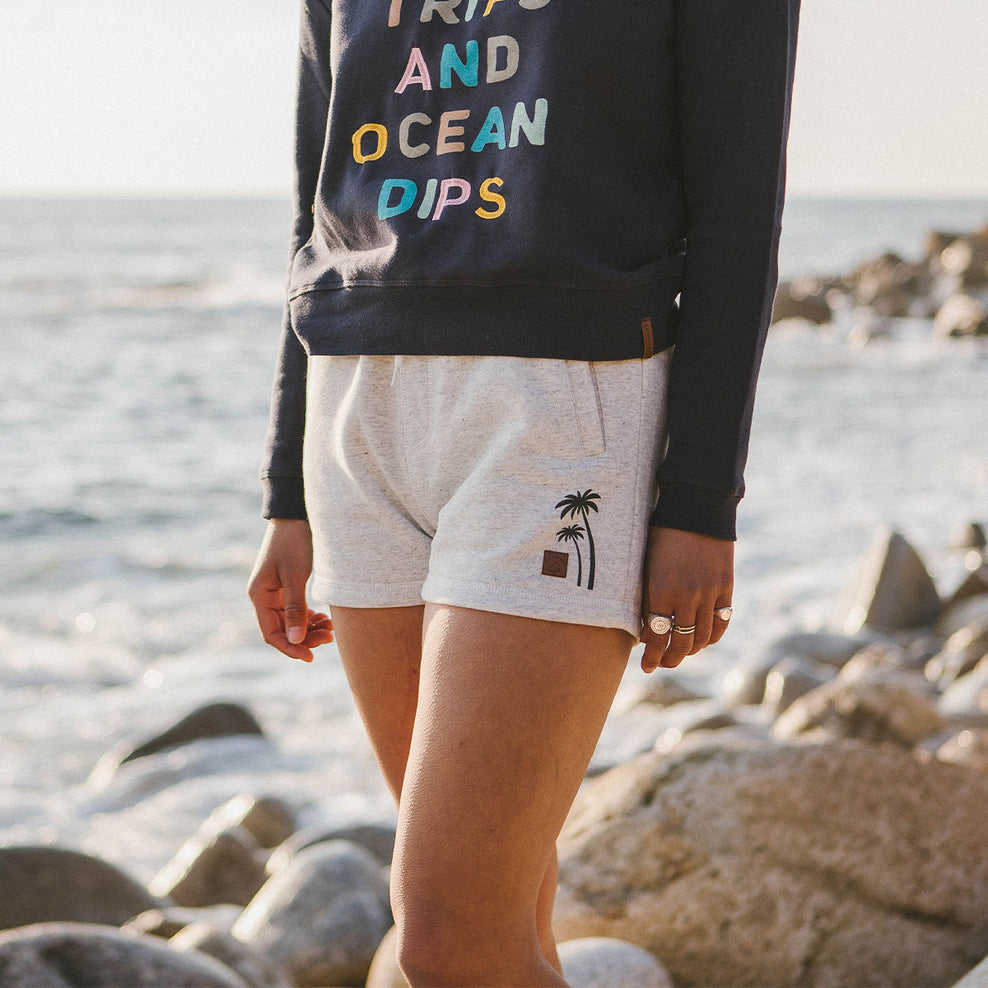 Passenger Shoreline Short Light Grey Marl