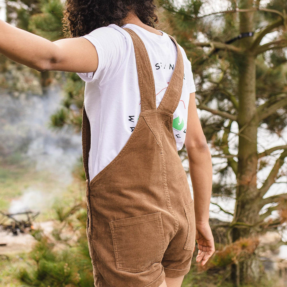 Passenger Roamologist Recycled Cord Dungarees Coconut