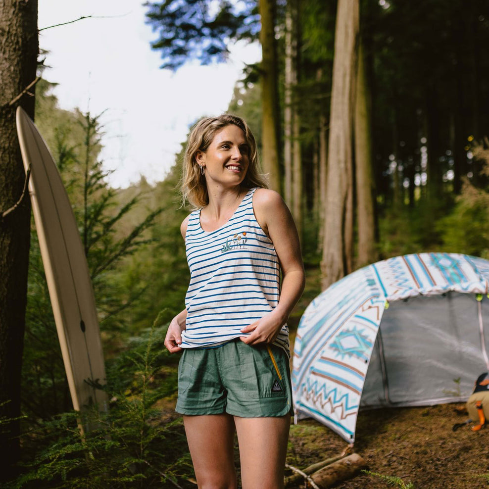 Passenger Out There Hemp All Purpose Swim Short Leaf Green