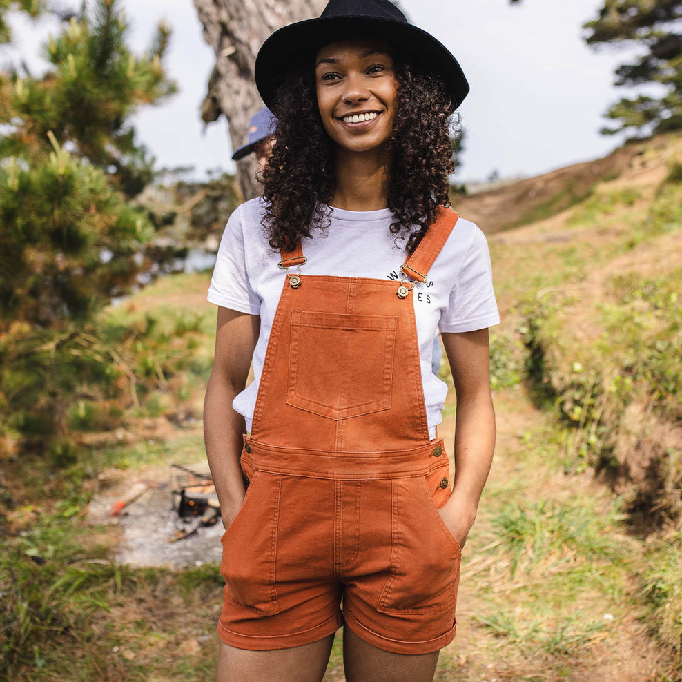 Passenger Roamologist Organic Cotton Dungarees Bombay Brown
