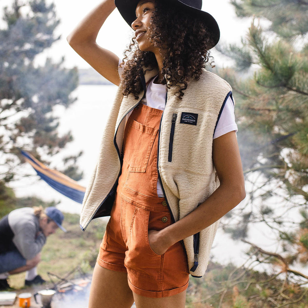 Passenger Roamologist Organic Cotton Dungarees Bombay Brown