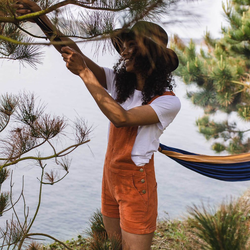 Passenger Roamologist Organic Cotton Dungarees Bombay Brown