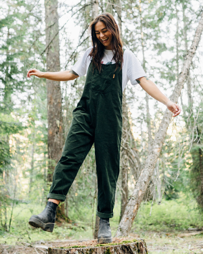 Passenger Meadows Cord Dungarees Fir Tree