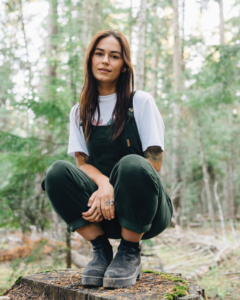 Passenger Meadows Cord Dungarees Fir Tree