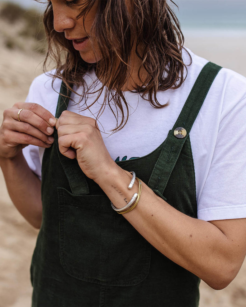 Passenger Meadows Cord Dungarees Fir Tree