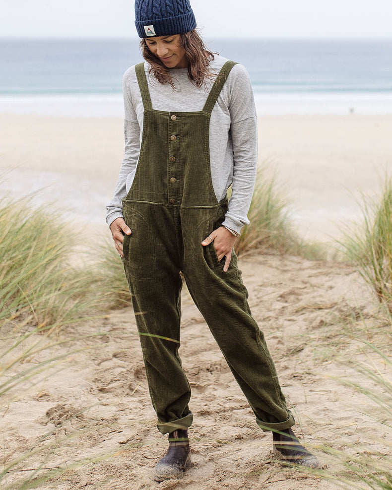 Passenger Tiaga Cord Dungarees Khaki