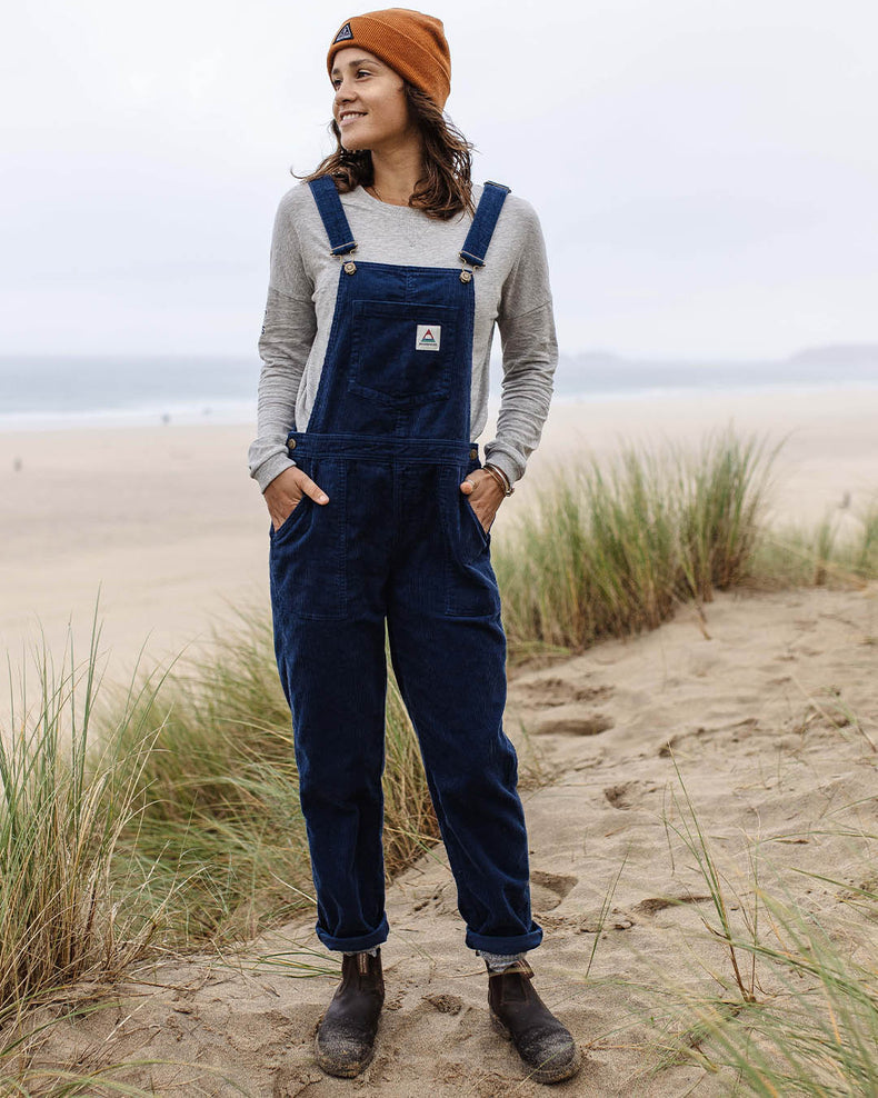 Passenger Roamist Cord Dungarees Dark Denim