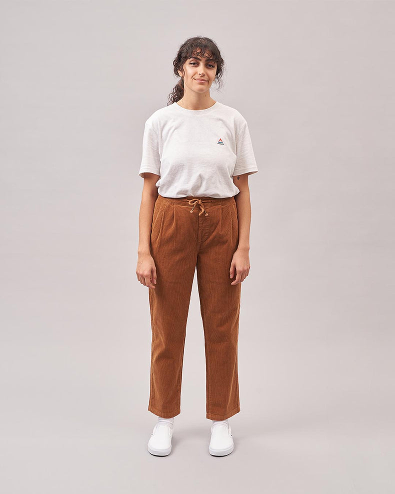 Passenger Compass Recycled Corduroy Trouser Coconut