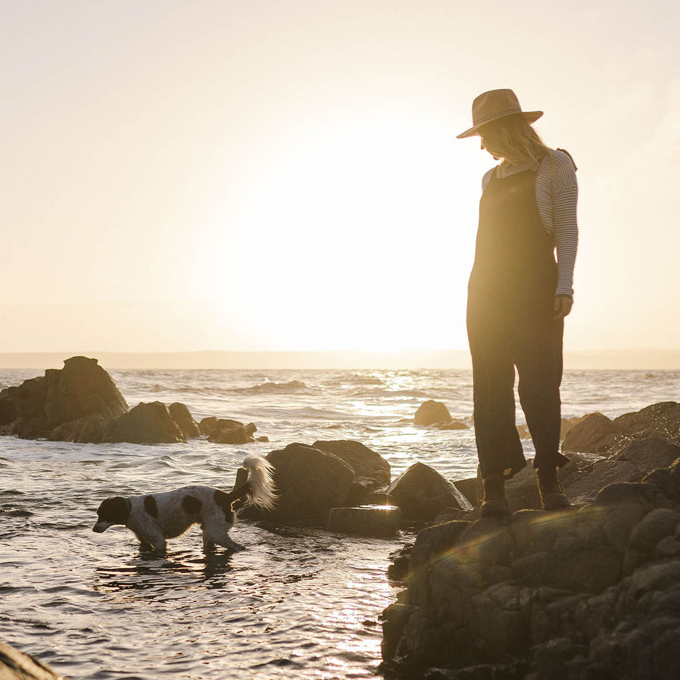 Passenger Lazy Day Dungarees Charcoal (Woven)