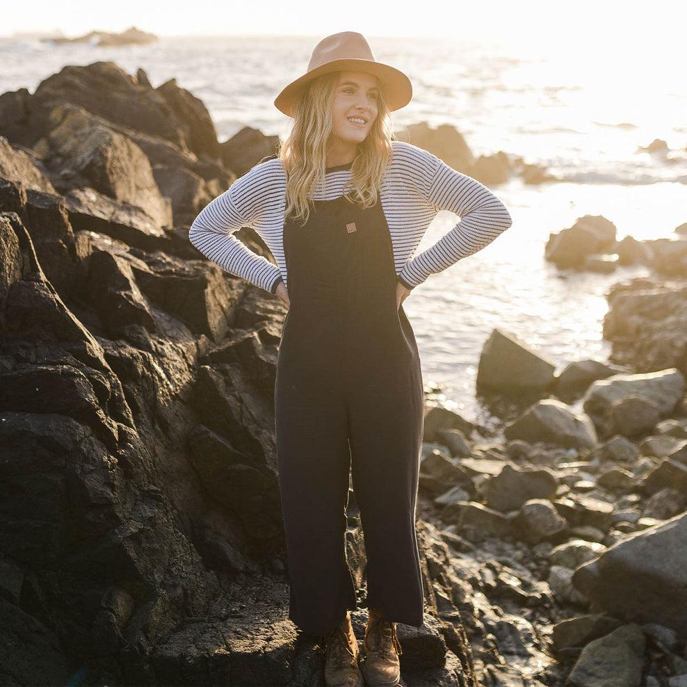 Passenger Lazy Day Dungarees Charcoal (Woven)