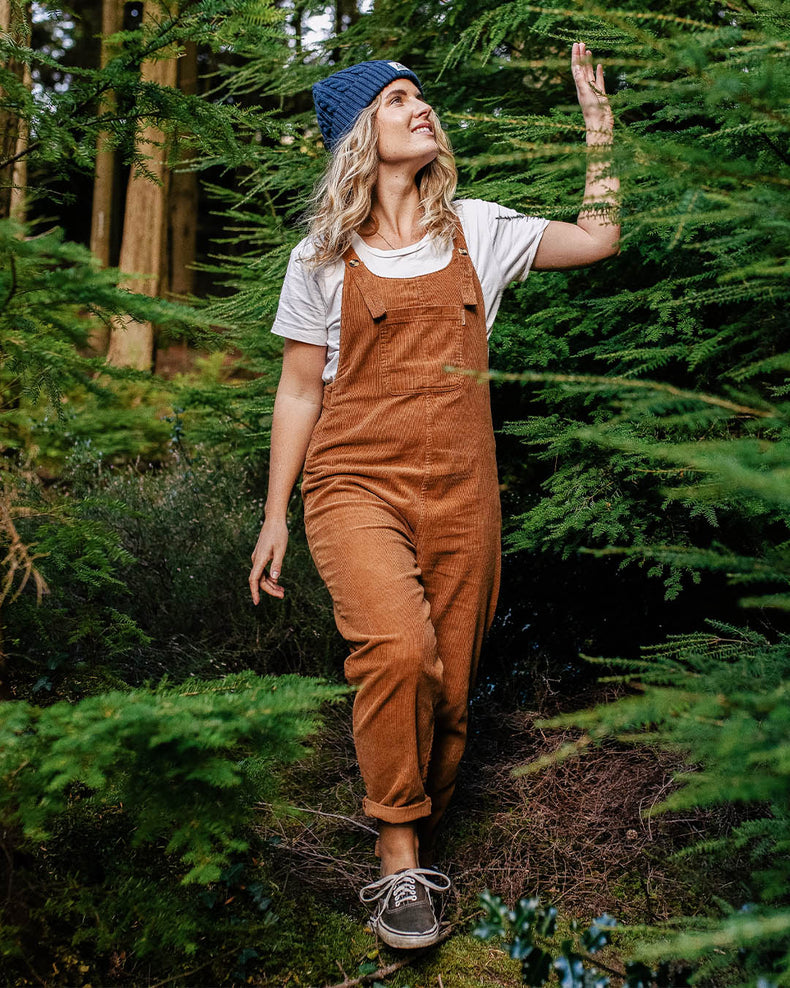 Passenger Meadows Cord Dungarees Coconut
