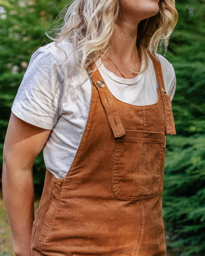 Passenger Meadows Cord Dungarees Coconut