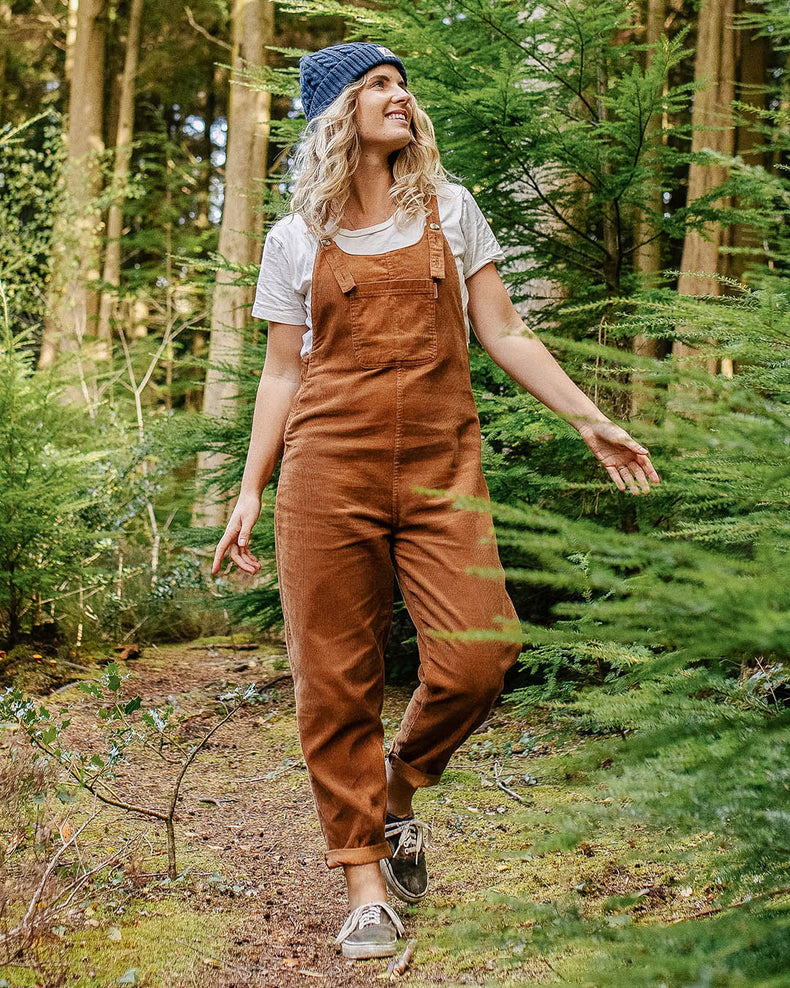 Passenger Meadows Cord Dungarees Coconut