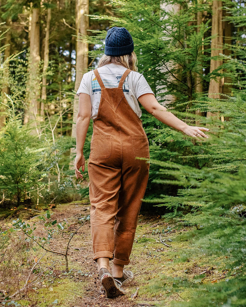 Passenger Meadows Cord Dungarees Coconut