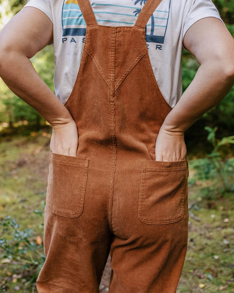 Passenger Meadows Cord Dungarees Coconut