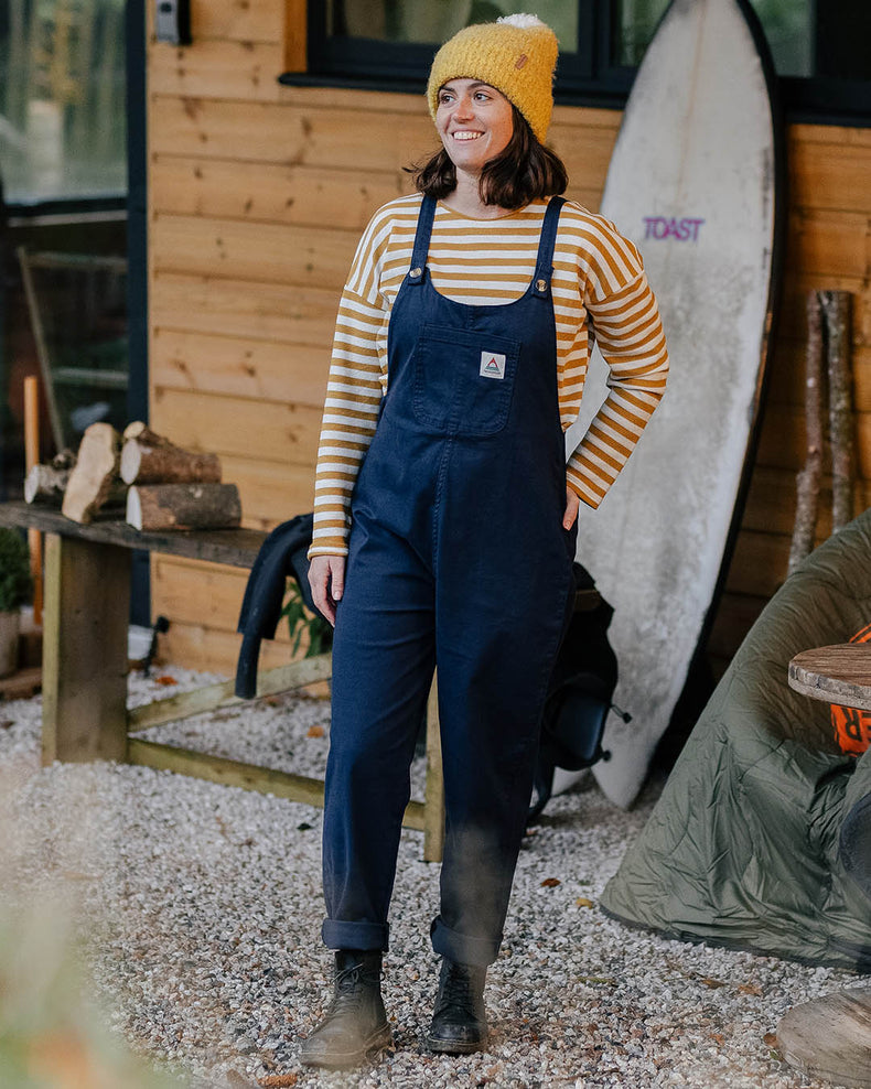 Passenger Verglass Dungarees Deep Navy