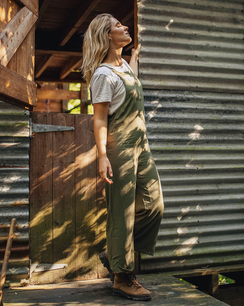 Passenger Lazy Day Dungarees Khaki