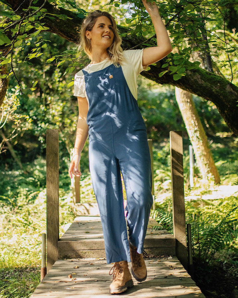 Passenger Lazy Day Dungarees Dark Denim