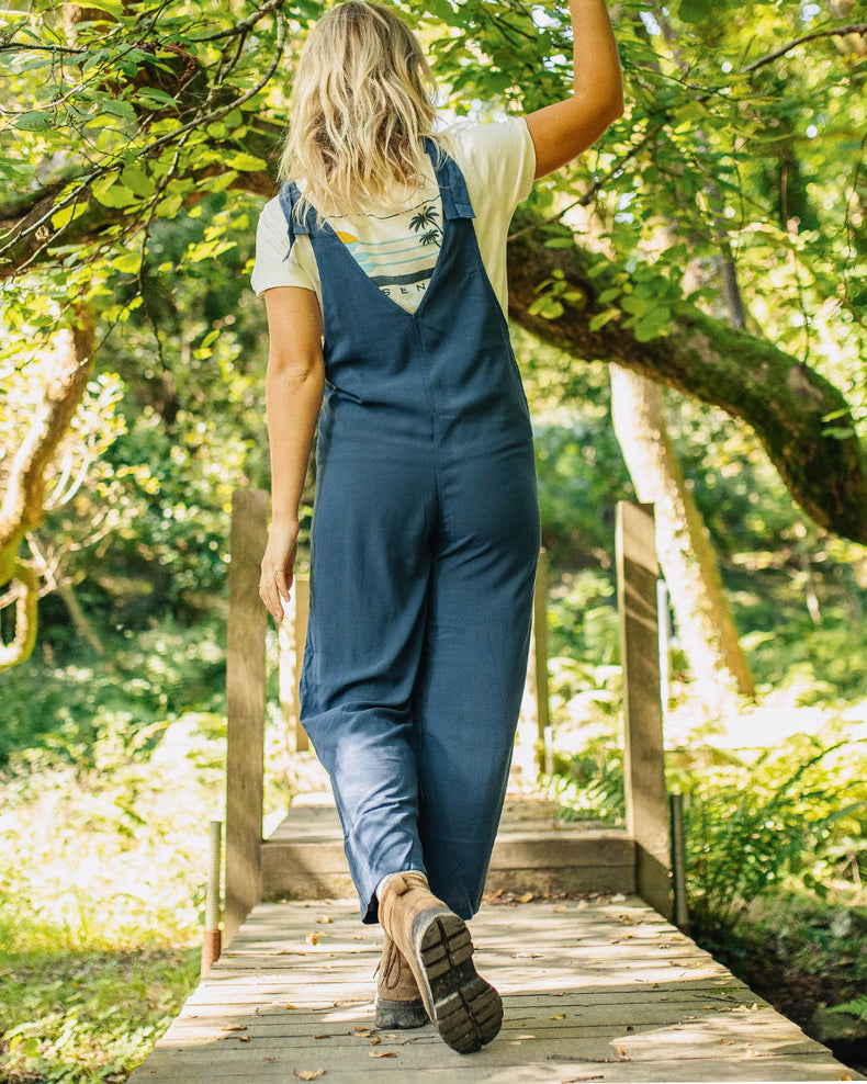 Passenger Lazy Day Dungarees Dark Denim