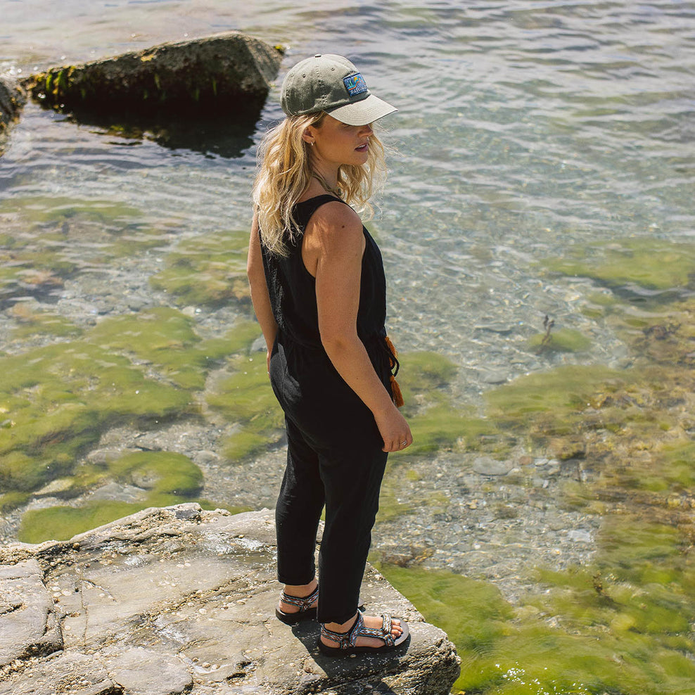 Passenger Eva Recycled Cotton Jumpsuit Black