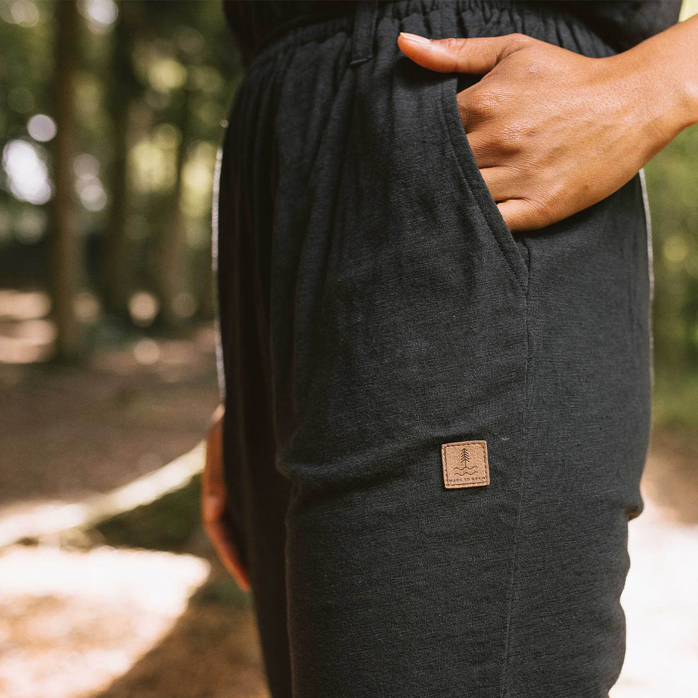 Passenger Eva Recycled Cotton Jumpsuit Black