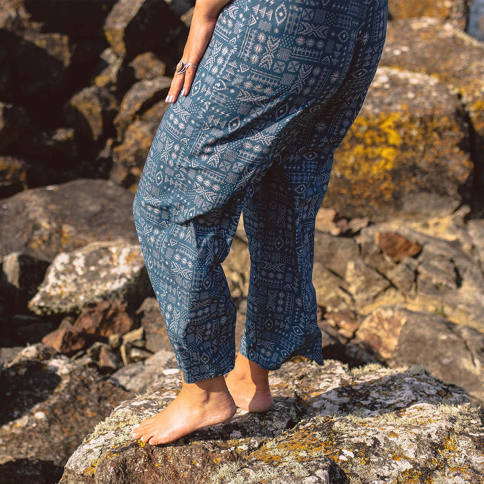 Passenger Spirit Jumpsuit Blue Coral Geo Tile