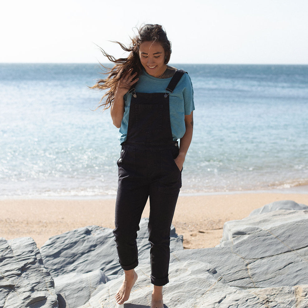 Passenger Roamist Dungarees Washed Black